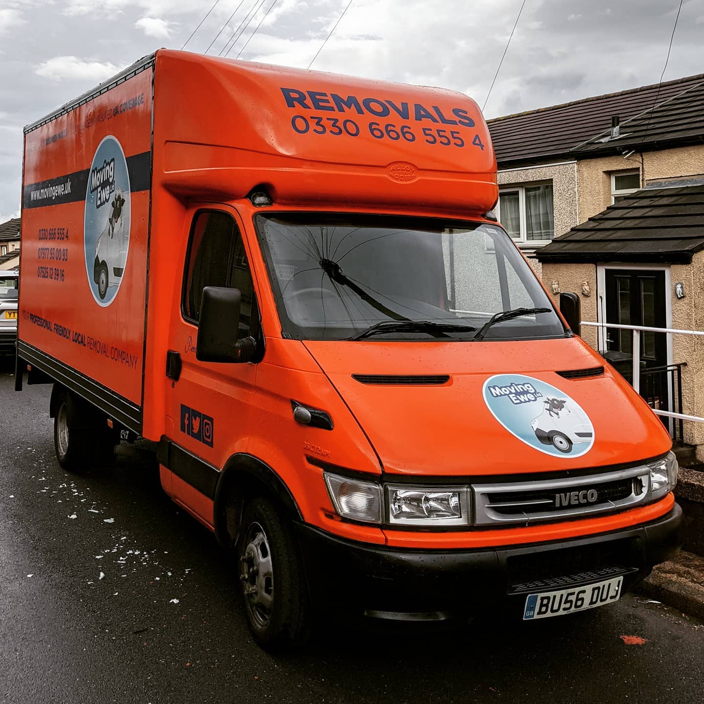 Percy's not the quickest of cats, but can pull a load! Iveco Daily Luton Van